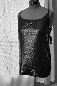 NWT TORID BLACK SEQUIN TANK